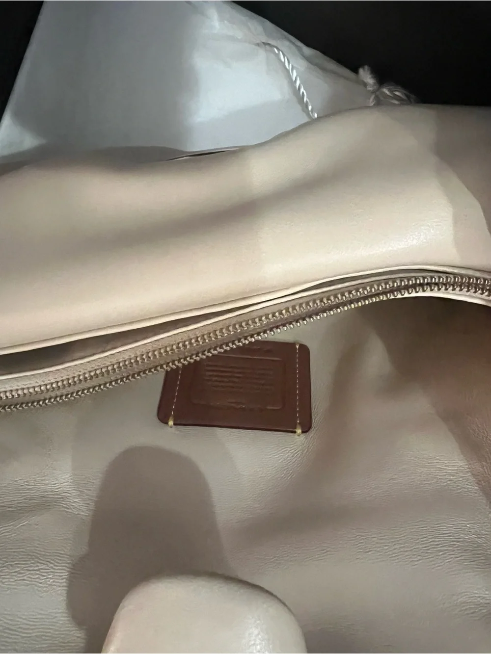 Coach Pillow Tabby 26 Leather Shoulder Bag (Ivory)